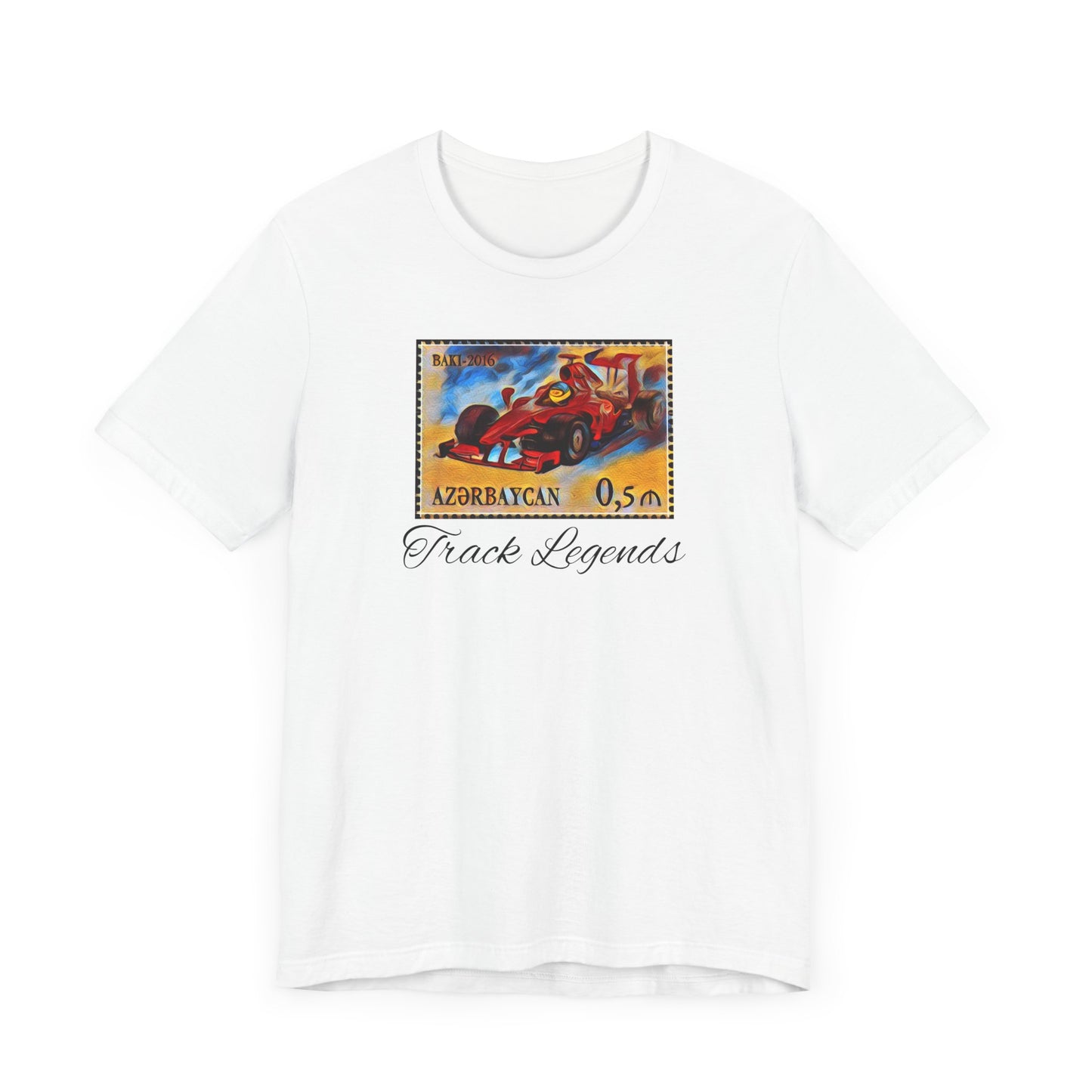 F1 Racing Car Postage Stamp Tee -Azerbaijan Grand Prix