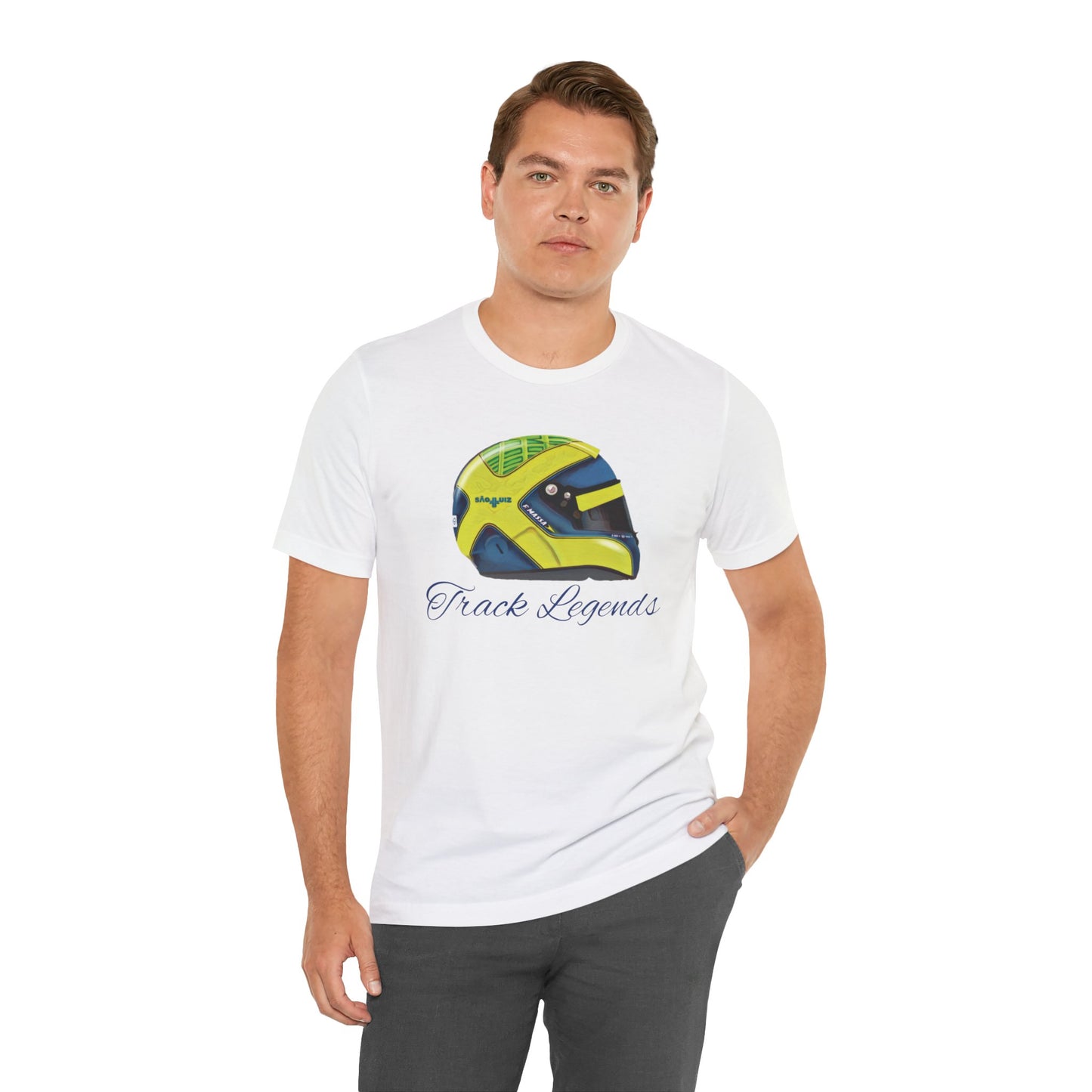 Massa Helmet Profile T-Shirt by Track Legends