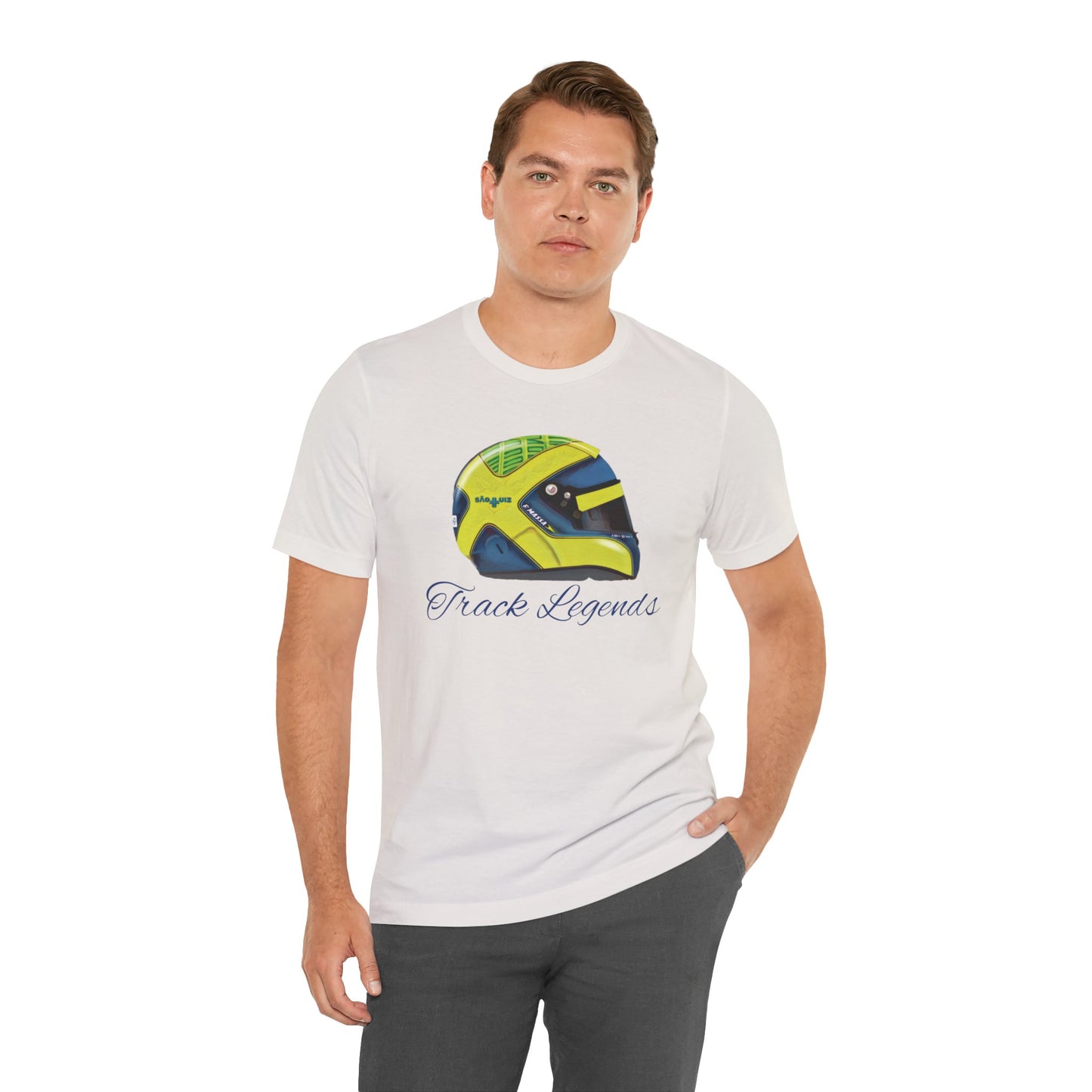 Massa Helmet Profile T-Shirt by Track Legends