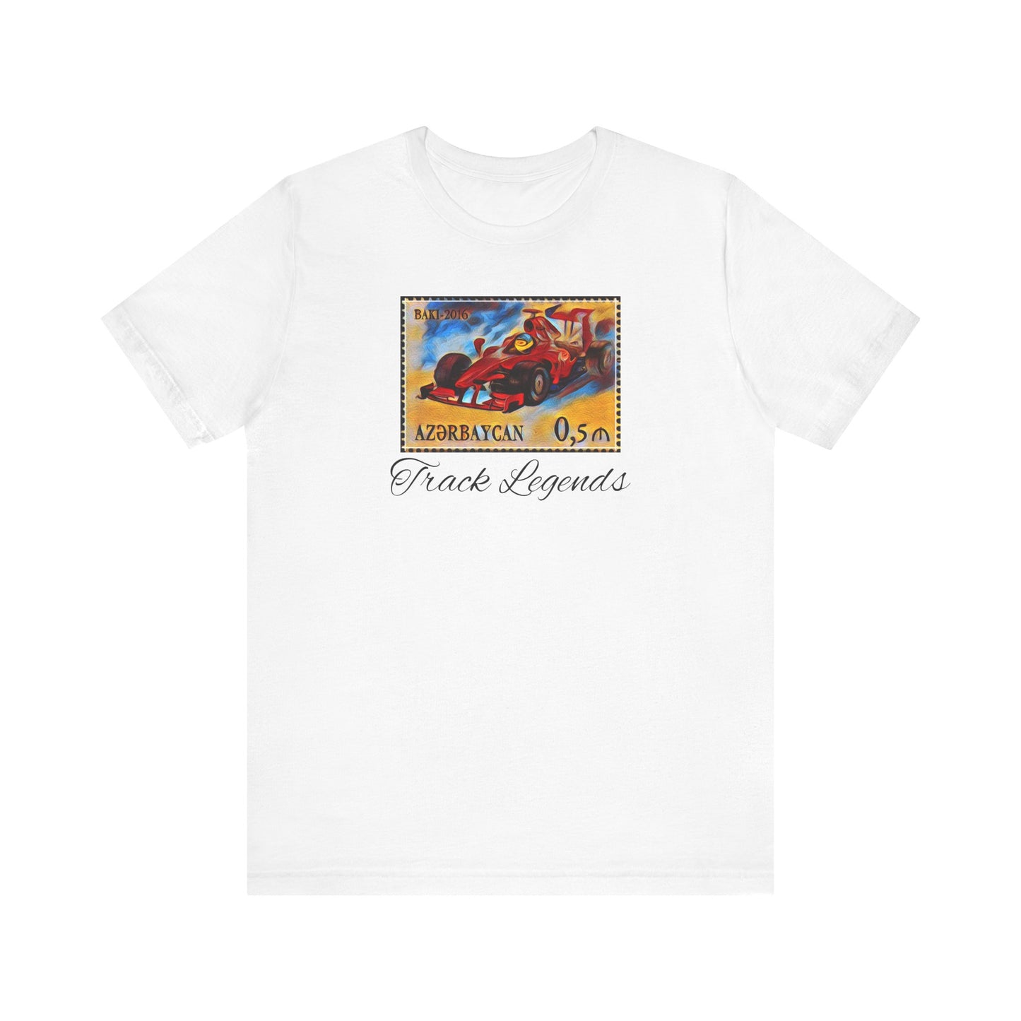 F1 Racing Car Postage Stamp Tee -Azerbaijan Grand Prix