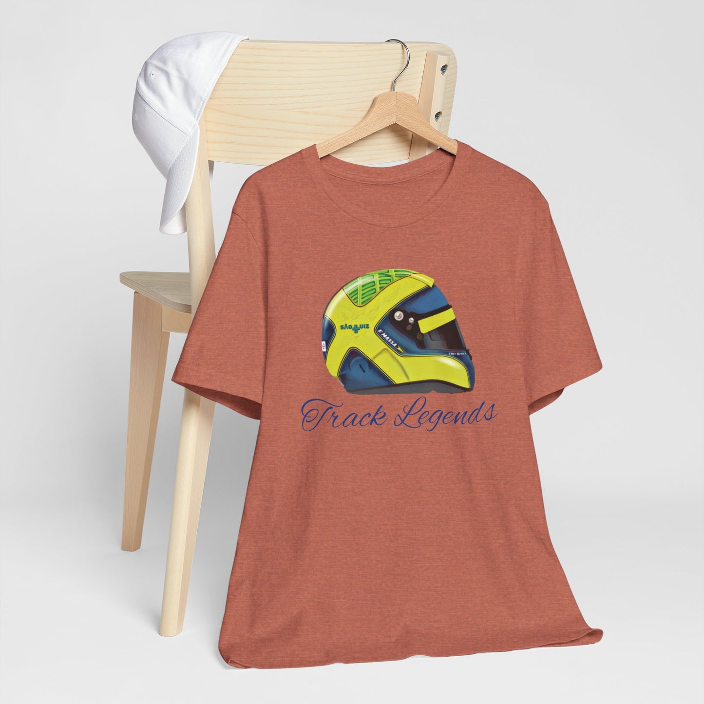 Massa Helmet Profile T-Shirt by Track Legends