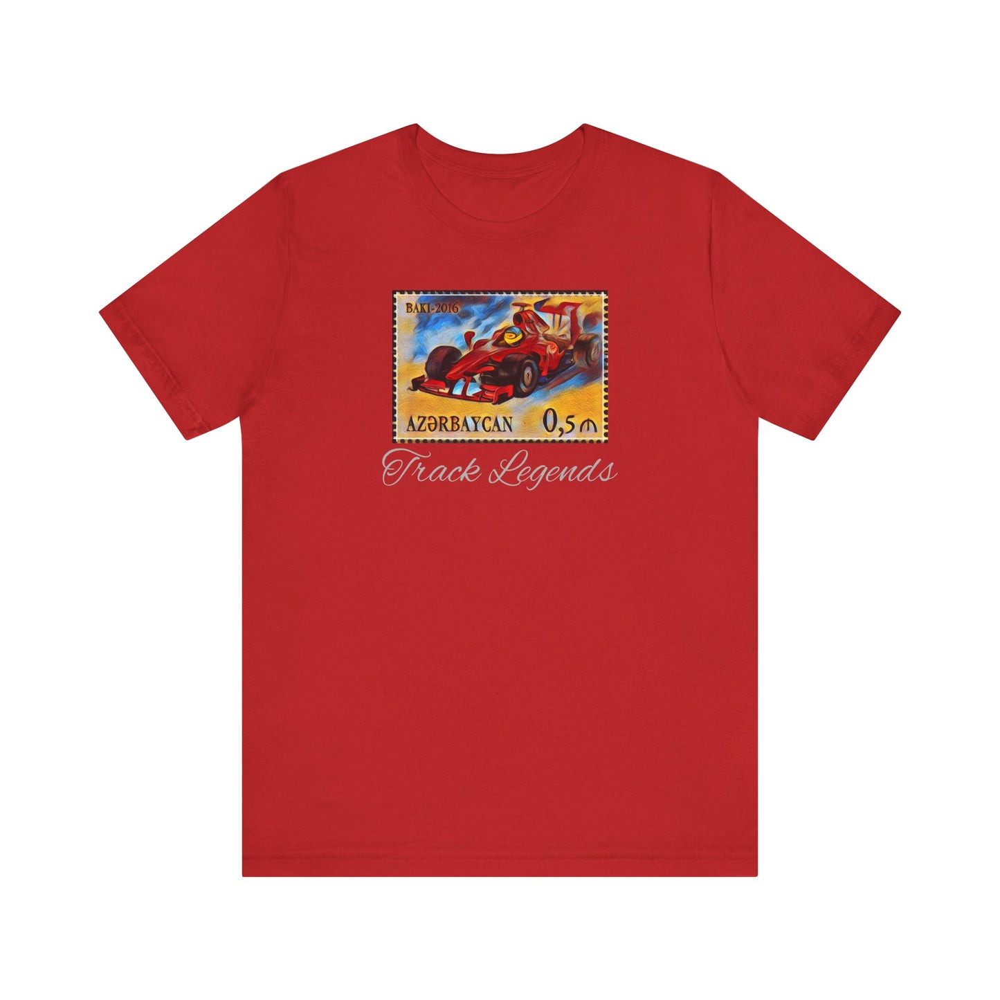 F1 Racing Car Postage Stamp Tee -Azerbaijan Grand Prix