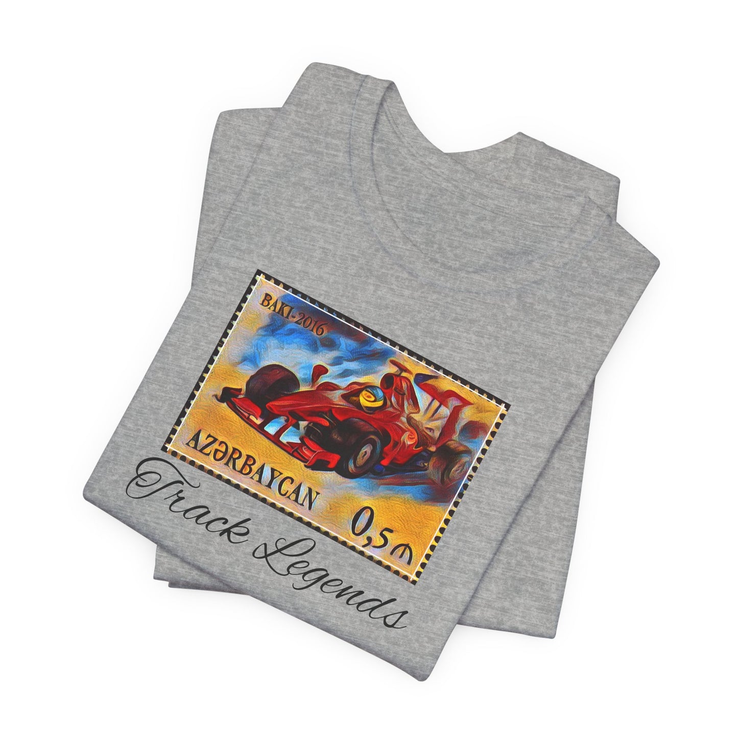 F1 Racing Car Postage Stamp Tee -Azerbaijan Grand Prix